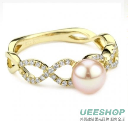 Katie Decker &quot;Stackable&quot; 18k Yellow Gold Freshwater Pearl Ring, Size 7