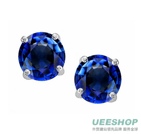 Star K Round 7mm Earring Studs