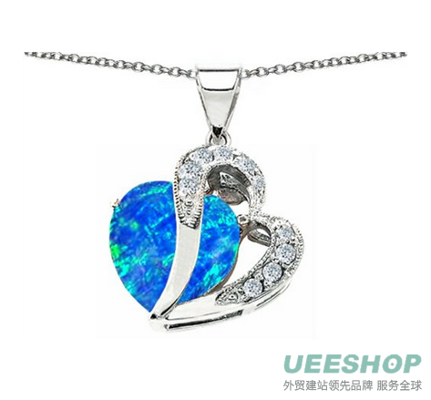 Star K Large Double Heart Pendant (choice of 12 colors)