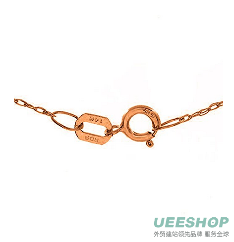 14K Rose Gold Butterfly Necklace with Blue Topazes and Peridots