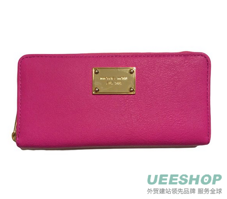 Michael Kors Jet Set Item ZA Continental Raspberry Wallet Clutch