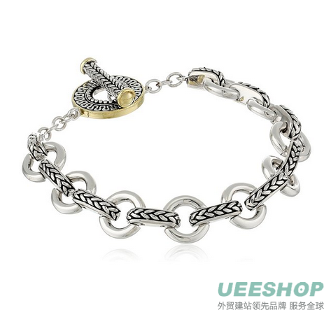 Sterling Silver Bali Inspired Roped Link Bracelet