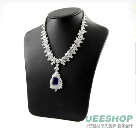 Night at the Oscars CZ Sapphire Necklace