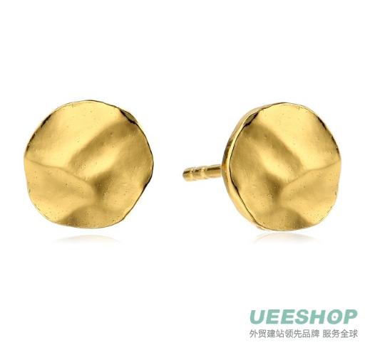 gorjana "Chloe" Irregular Disc Stud Earrings