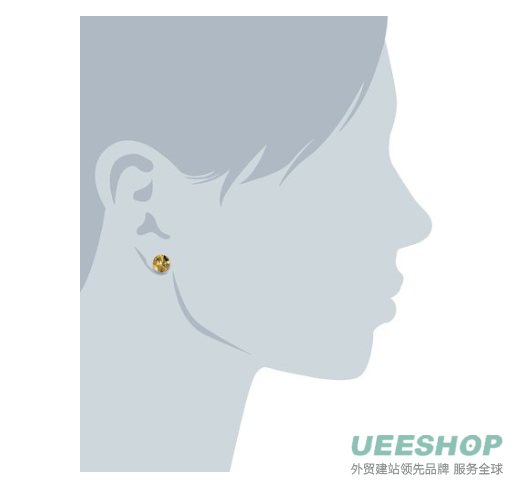 gorjana "Chloe" Irregular Disc Stud Earrings