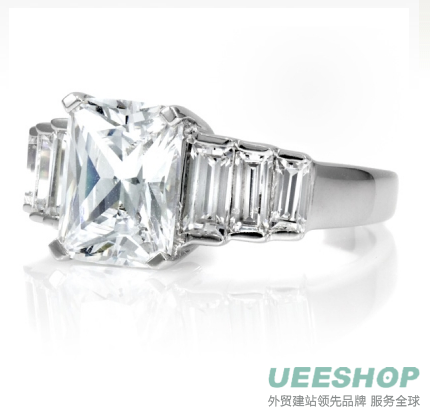 14k White Gold Engagement Ring - Camilla Parker Bowles Inspired Jewellery